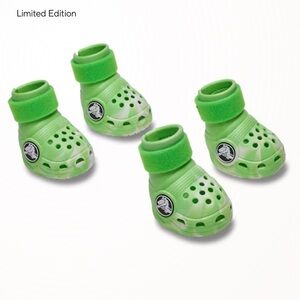 Crocs Dog’s Limited Edition Green Booties MEDIUM